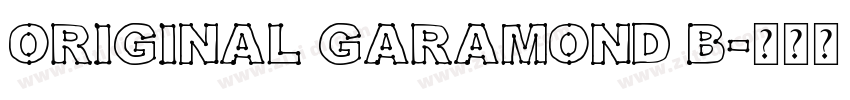 Original Garamond B字体转换